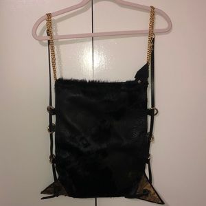 Mrs. Herskin Pony Hair Camouflage Backpack